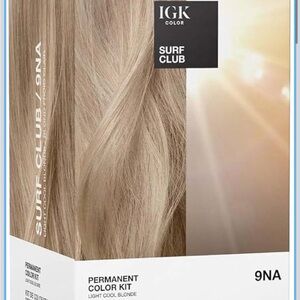 IGK Surf Club 9NA Permanent Color Kit - Light Cool Blonde